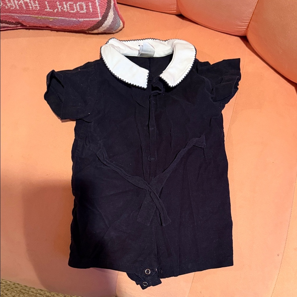 Bella Bliss Dark Blue Shirt with White Collar